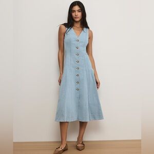 NWT Veronica Beard Lou Pleated Midi Dress